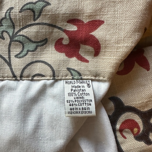 Curtains, World Market, 48 x 84 - Picture 3 of 3